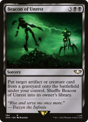 Magic: The Gathering - Beacon of Unrest - Warhammer 40000 Commander