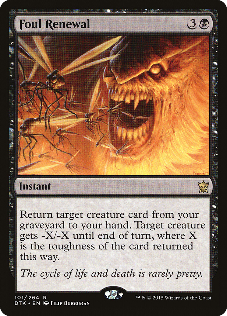 Magic: The Gathering - Foul Renewal Foil - Dragons of Tarkir