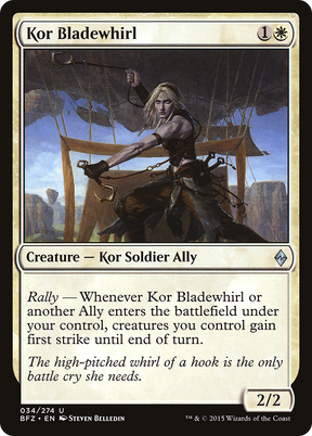 Magic: The Gathering - Kor Bladewhirl Foil - Battle for Zendikar