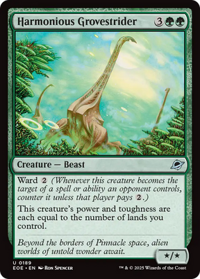 Magic: The Gathering - Harmonious Grovestrider Foil - Edge of Eternities
