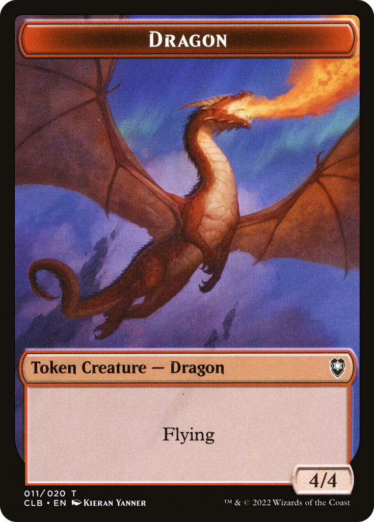 Magic: The Gathering - Dragon Token - Battle for Baldur's Gate Tokens