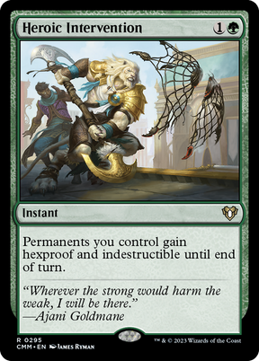 Magic: The Gathering - Heroic Intervention Foil - Commander Masters