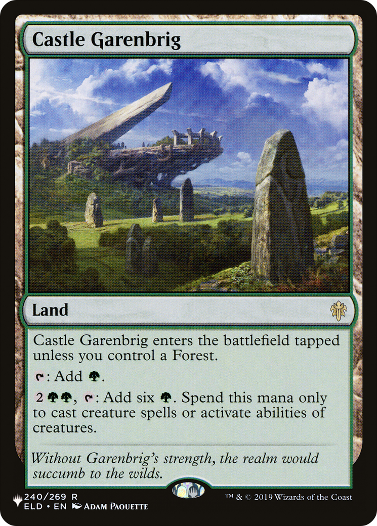 Magic: The Gathering - Castle Garenbrig - The List