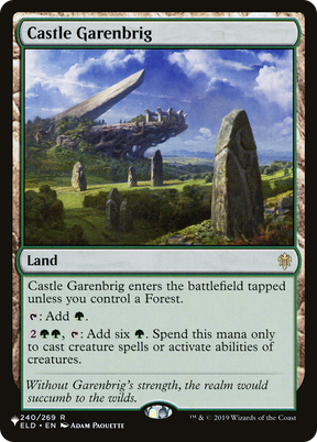 Magic: The Gathering - Castle Garenbrig - The List