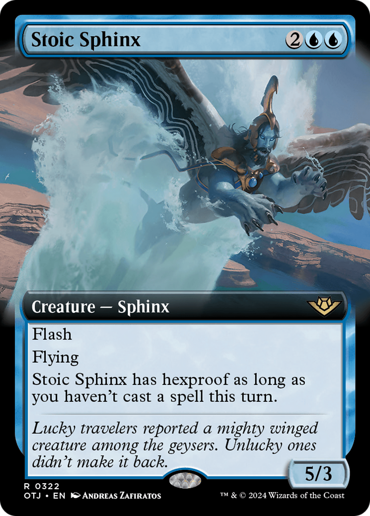 Magic: The Gathering - Stoic Sphinx Foil - Outlaws of Thunder Junction