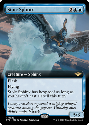Magic: The Gathering - Stoic Sphinx Foil - Outlaws of Thunder Junction