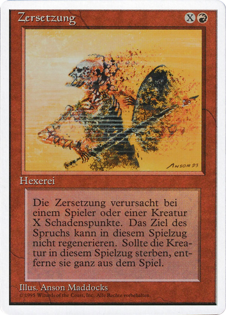 Magic: The Gathering - Zersetzung - Revised Edition
