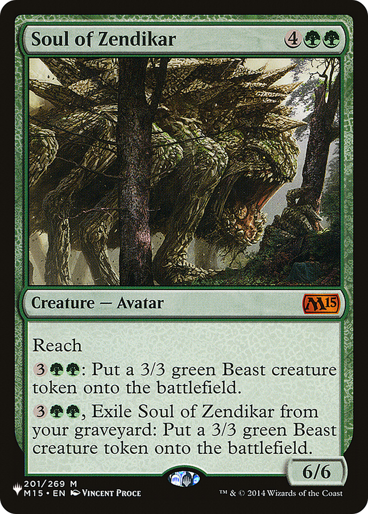 Magic: The Gathering - Soul of Zendikar - The List