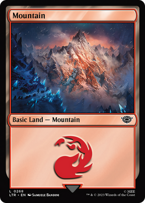 Magic: The Gathering - Mountain #268 Foil - The Lord of the Rings: Tales of Middle-earth