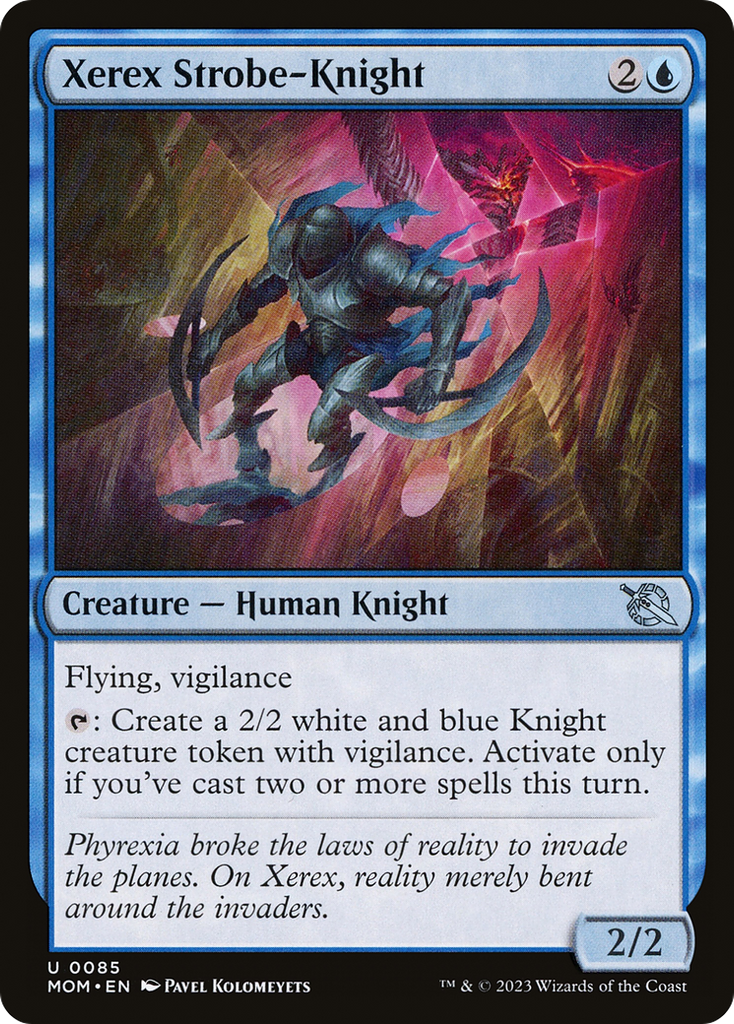 Magic: The Gathering - Xerex Strobe-Knight Foil - March of the Machine