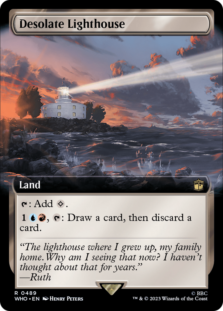 Magic: The Gathering - Desolate Lighthouse Foil - Doctor Who