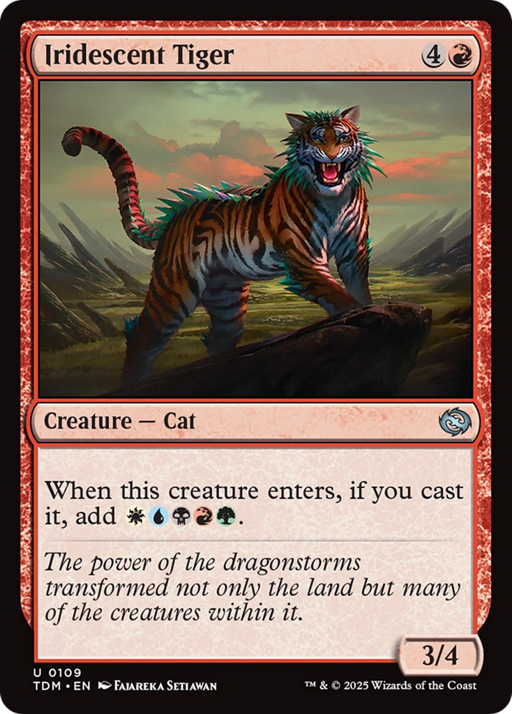 Magic: The Gathering - Iridescent Tiger Foil - Tarkir: Dragonstorm