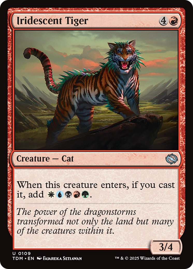 Magic: The Gathering - Iridescent Tiger - Tarkir: Dragonstorm
