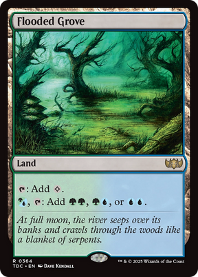 Magic: The Gathering - Flooded Grove - Tarkir: Dragonstorm Commander