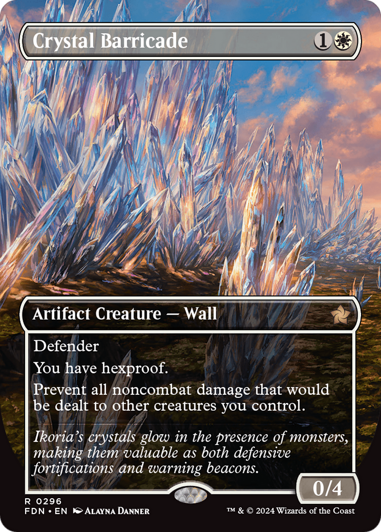 Magic: The Gathering - Crystal Barricade Foil - Foundations