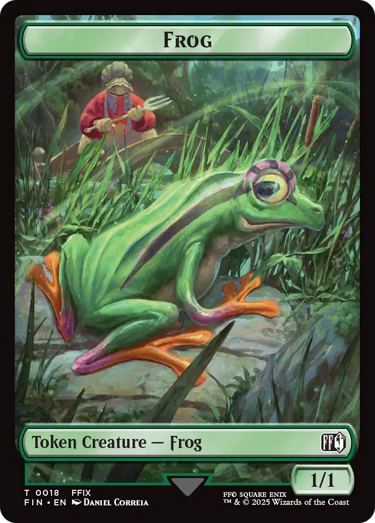 Magic: The Gathering - Frog Token - Final Fantasy Tokens