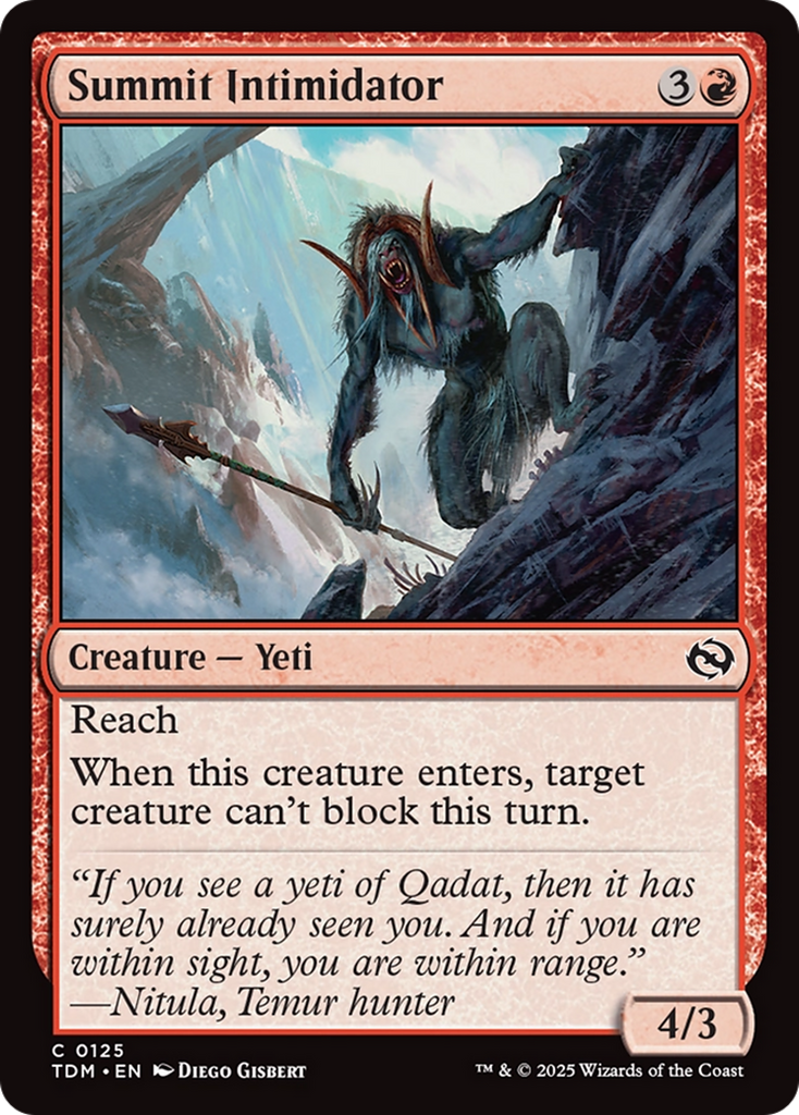 Magic: The Gathering - Summit Intimidator - Tarkir: Dragonstorm