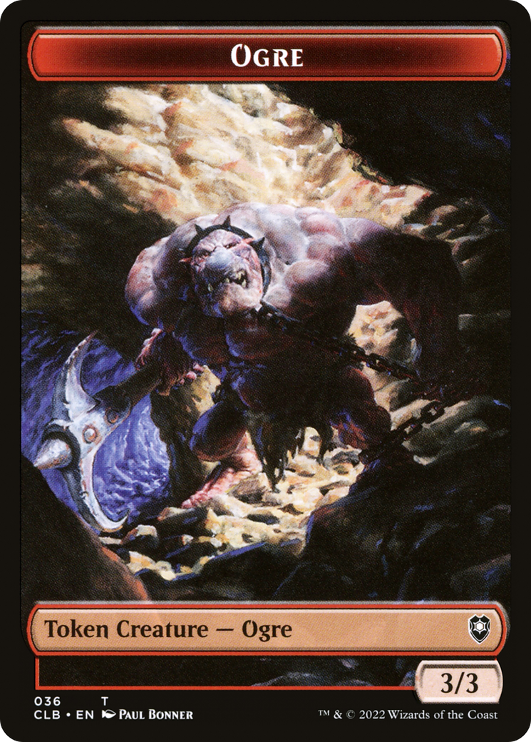 Magic: The Gathering - Ogre Token - Battle for Baldur's Gate Tokens