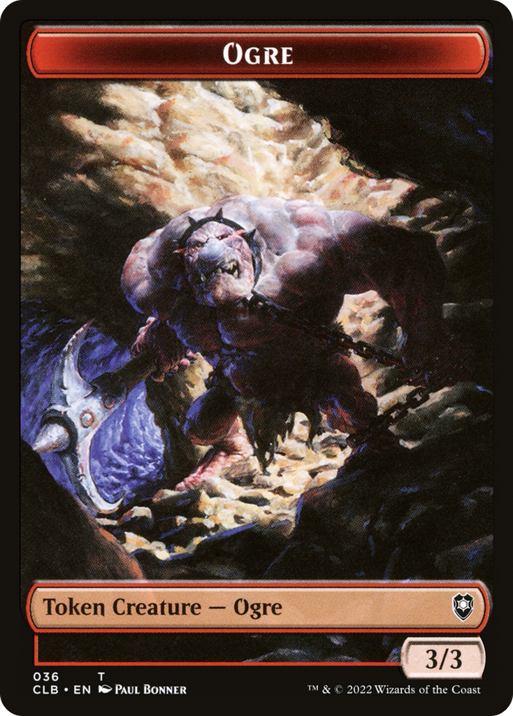 Magic: The Gathering - Ogre Token - Battle for Baldur's Gate Tokens