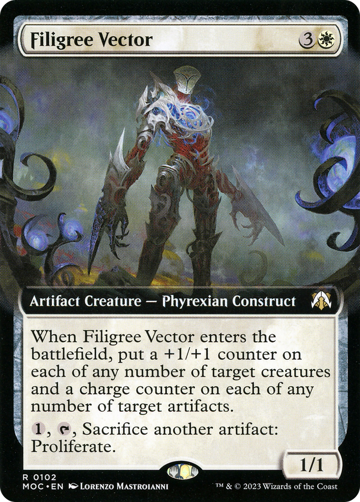 Magic: The Gathering - Filigree Vector - March of the Machine Commander