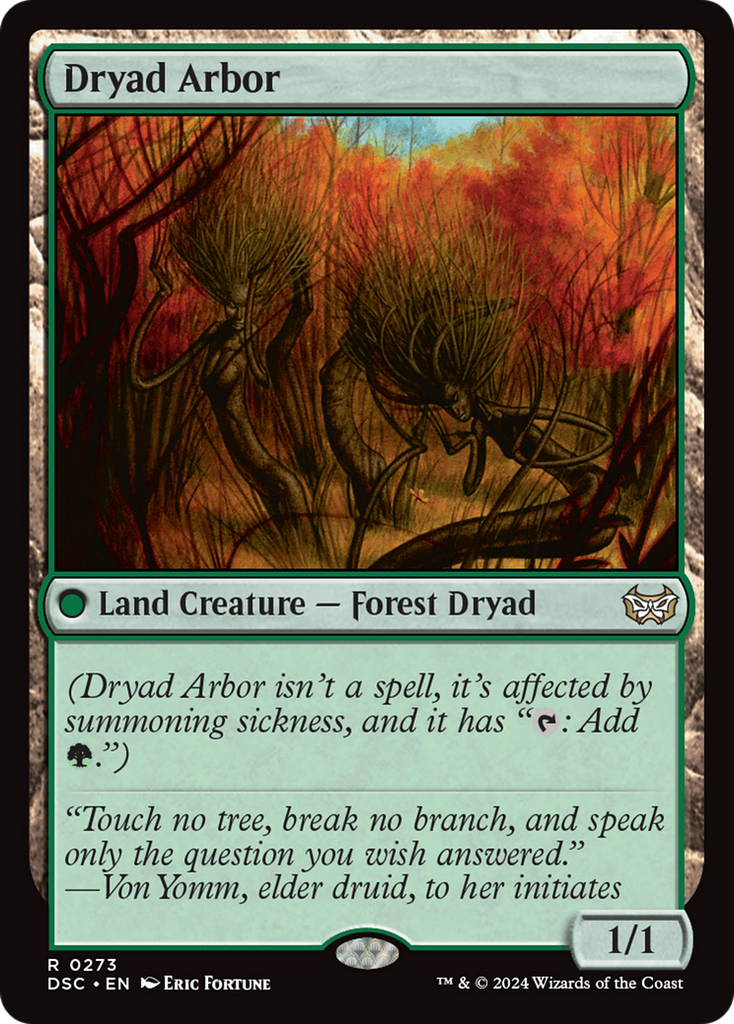 Magic: The Gathering - Dryad Arbor - Duskmourn: House of Horror Commander