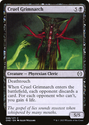 Magic: The Gathering - Cruel Grimnarch Foil - Phyrexia: All Will Be One
