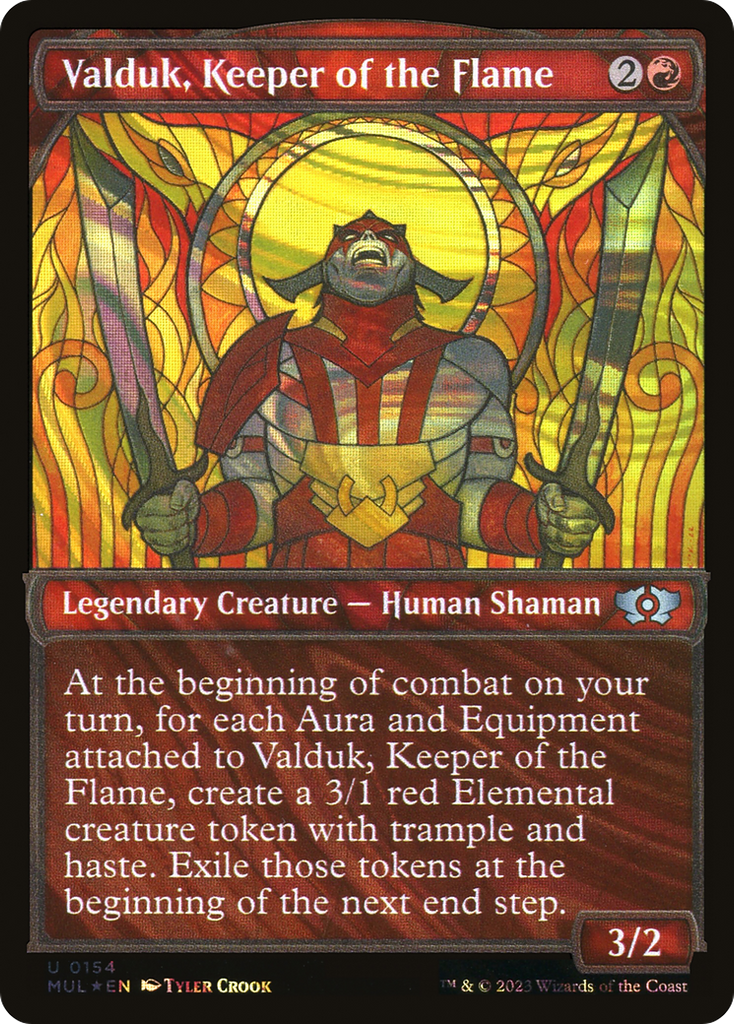 Magic: The Gathering - Valduk, Keeper of the Flame Foil - Multiverse Legends