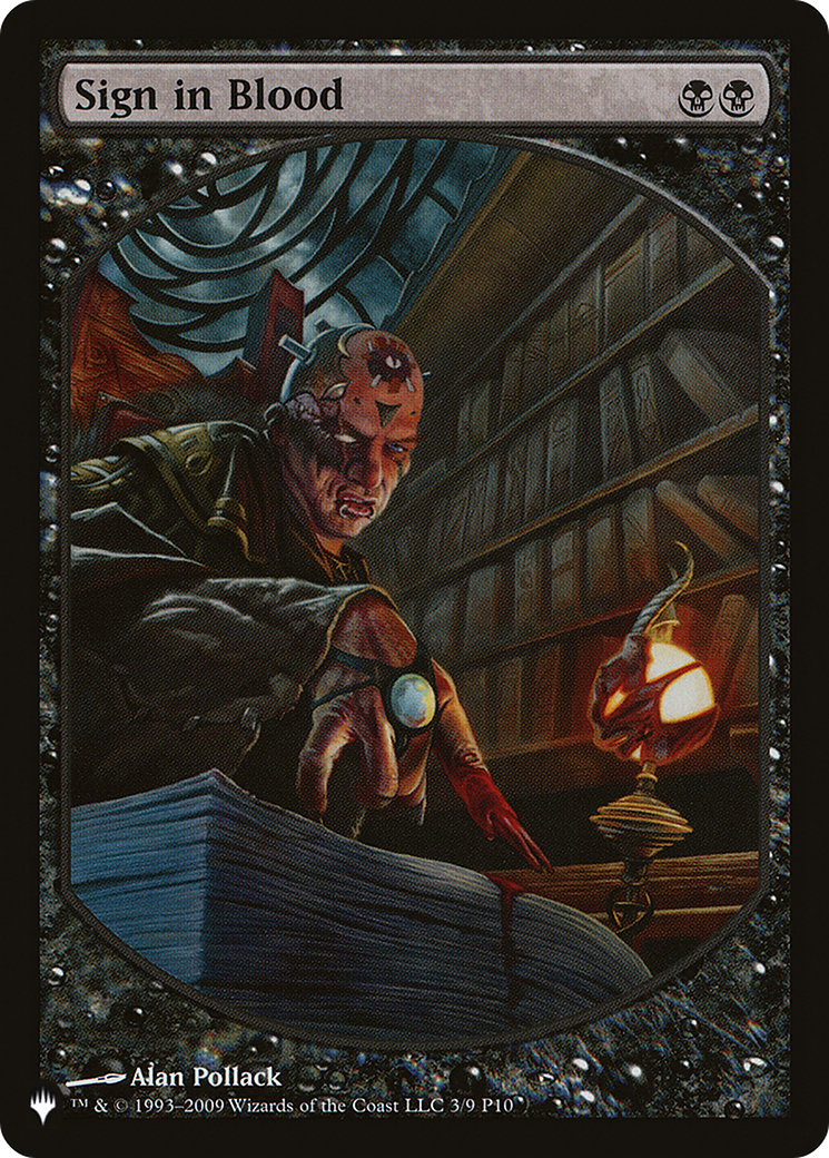 Magic: The Gathering - Sign in Blood - The List