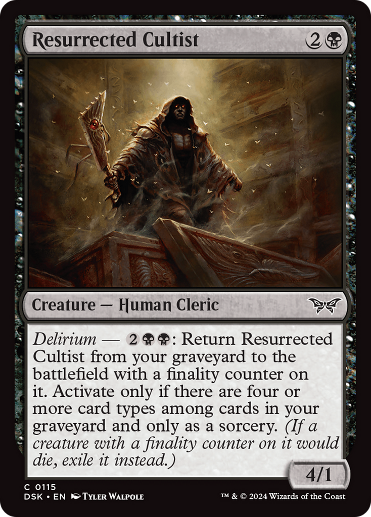 Magic: The Gathering - Resurrected Cultist - Duskmourn: House of Horror