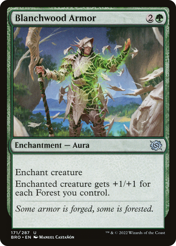 Magic: The Gathering - Blanchwood Armor Foil - The Brothers' War