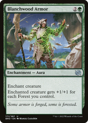 Magic: The Gathering - Blanchwood Armor Foil - The Brothers' War