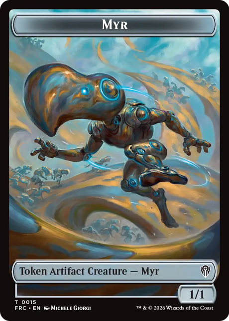 Magic: The Gathering - Myr Token - Reality Fracture Commander Tokens