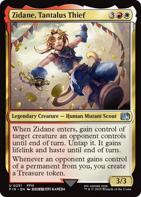 Magic: The Gathering - Zidane, Tantalus Thief Foil - Final Fantasy