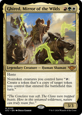 Magic: The Gathering - Ghired, Mirror of the Wilds Foil - Outlaws of Thunder Junction