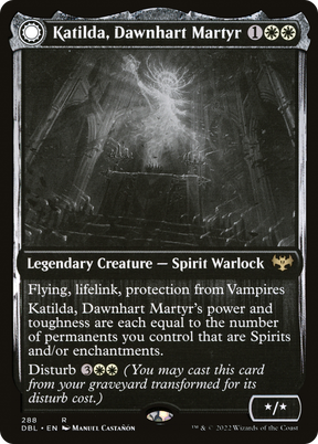 Magic: The Gathering - Katilda, Dawnhart Martyr // Katilda's Rising Dawn Foil - Innistrad: Double Feature