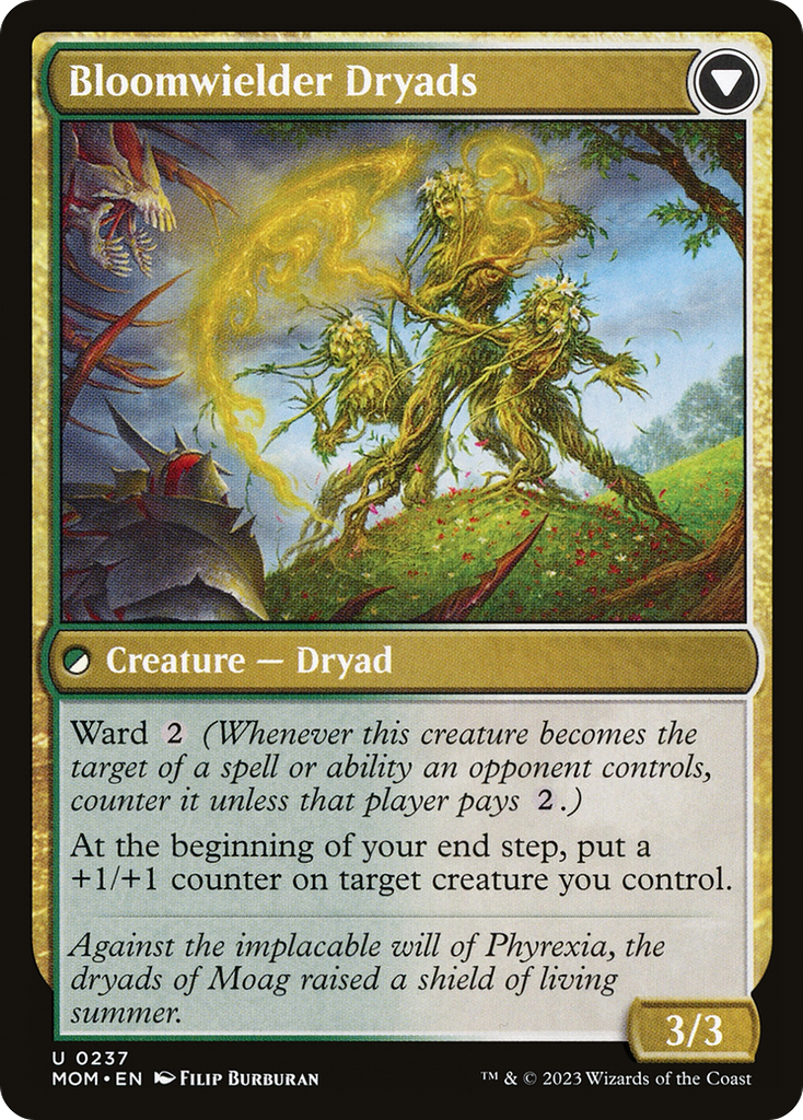 Magic: The Gathering - Invasion of Moag // Bloomwielder Dryads Foil - March of the Machine