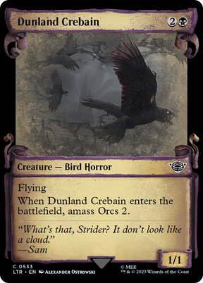 Magic: The Gathering - Dunland Crebain - The Lord of the Rings: Tales of Middle-earth