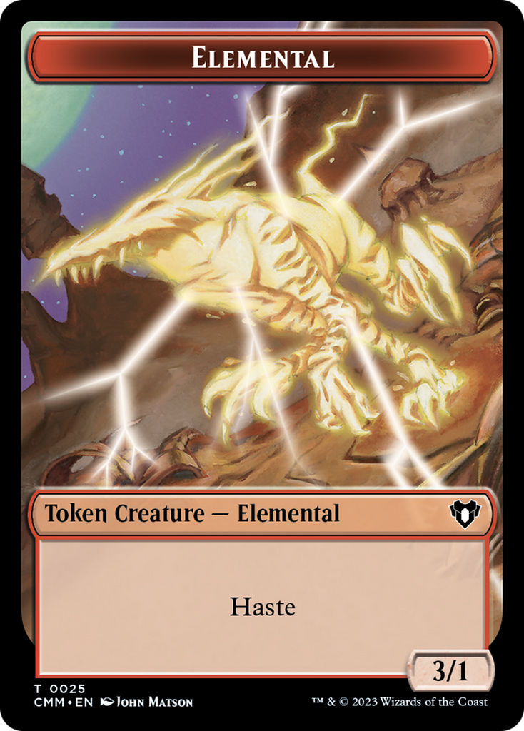 Magic: The Gathering - Elemental Token - Commander Masters Tokens