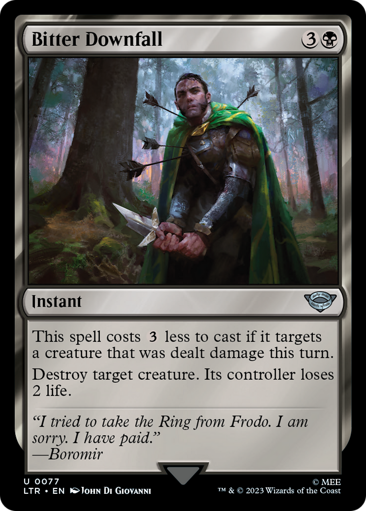 Magic: The Gathering - Bitter Downfall - The Lord of the Rings: Tales of Middle-earth