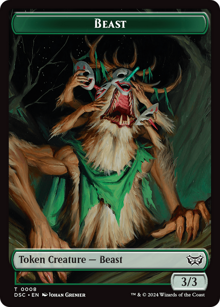 Magic: The Gathering - Beast Token - Duskmourn Commander Tokens