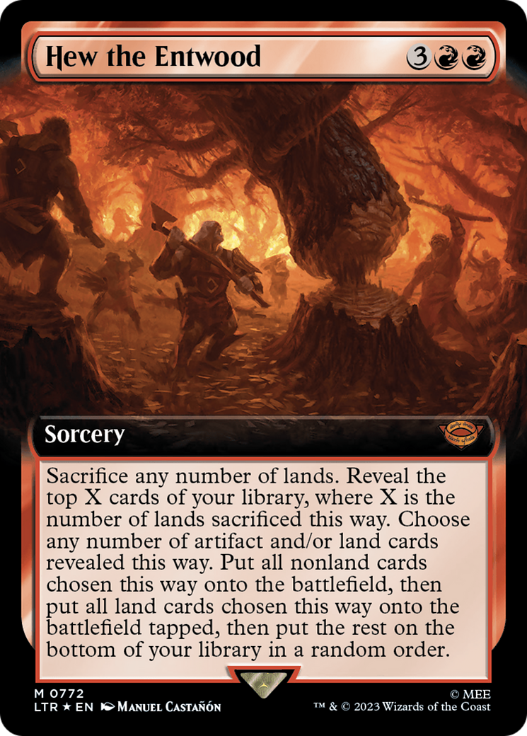 Magic: The Gathering - Hew the Entwood Foil - The Lord of the Rings: Tales of Middle-earth