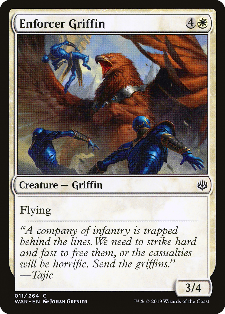 Magic: The Gathering - Enforcer Griffin Foil - War of the Spark