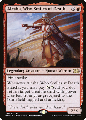 Magic: The Gathering - Alesha, Who Smiles at Death - Double Masters 2022