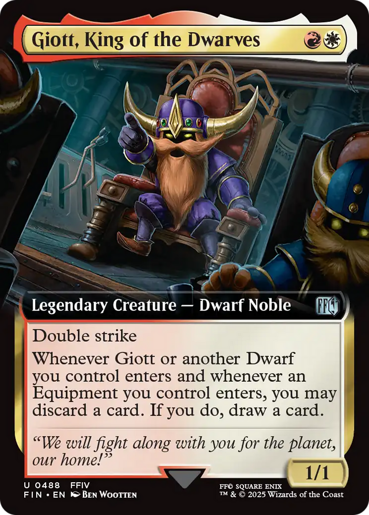 Magic: The Gathering - Giott, King of the Dwarves Foil - Final Fantasy