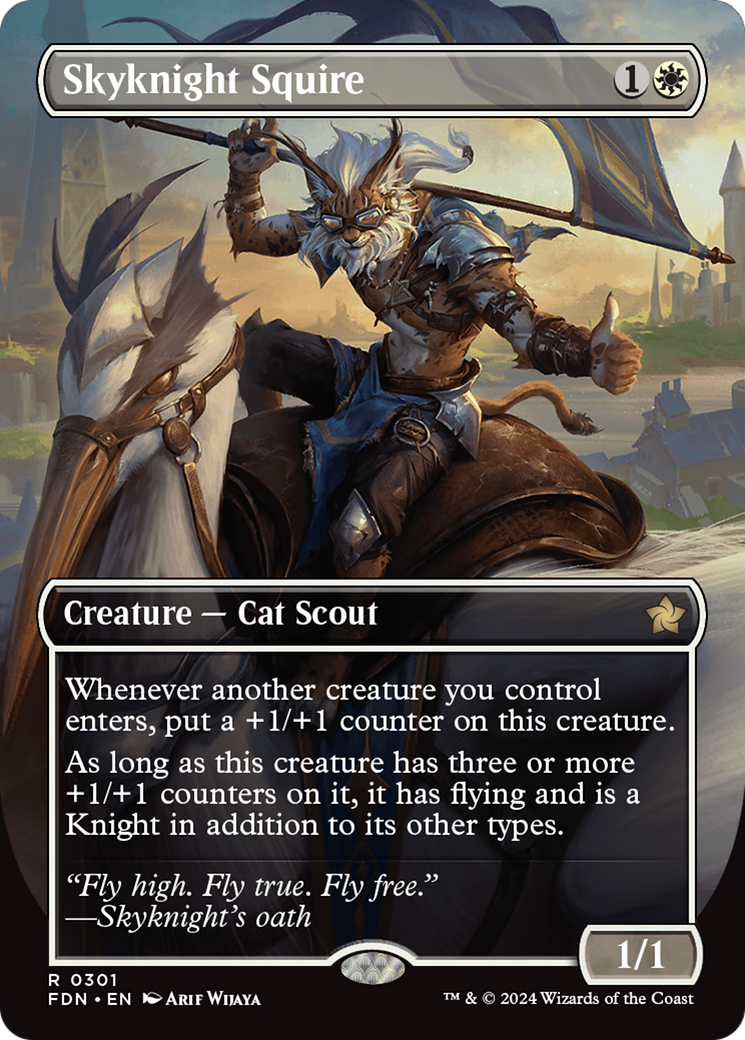 Magic: The Gathering - Skyknight Squire - Foundations