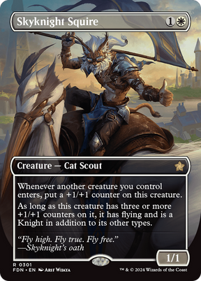 Magic: The Gathering - Skyknight Squire - Foundations