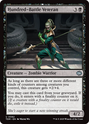 Magic: The Gathering - Hundred-Battle Veteran Foil - Tarkir: Dragonstorm