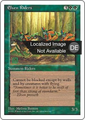 Magic: The Gathering - Elfenreiter - Fourth Edition