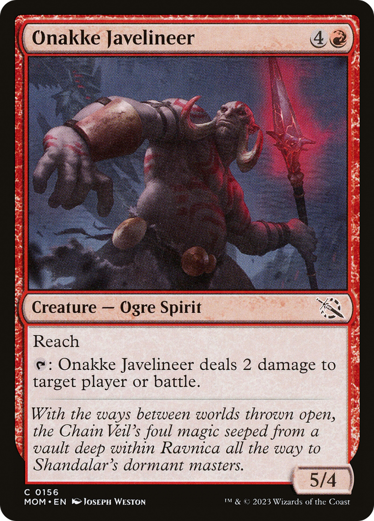 Magic: The Gathering - Onakke Javelineer Foil - March of the Machine