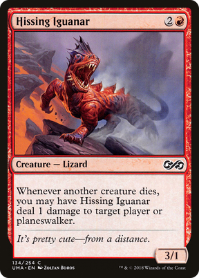 Magic: The Gathering - Hissing Iguanar Foil - Ultimate Masters